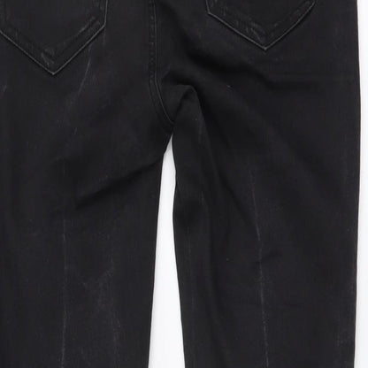 New Look Womens Grey Cotton Skinny Jeans Size 8 L27 in Regular Button