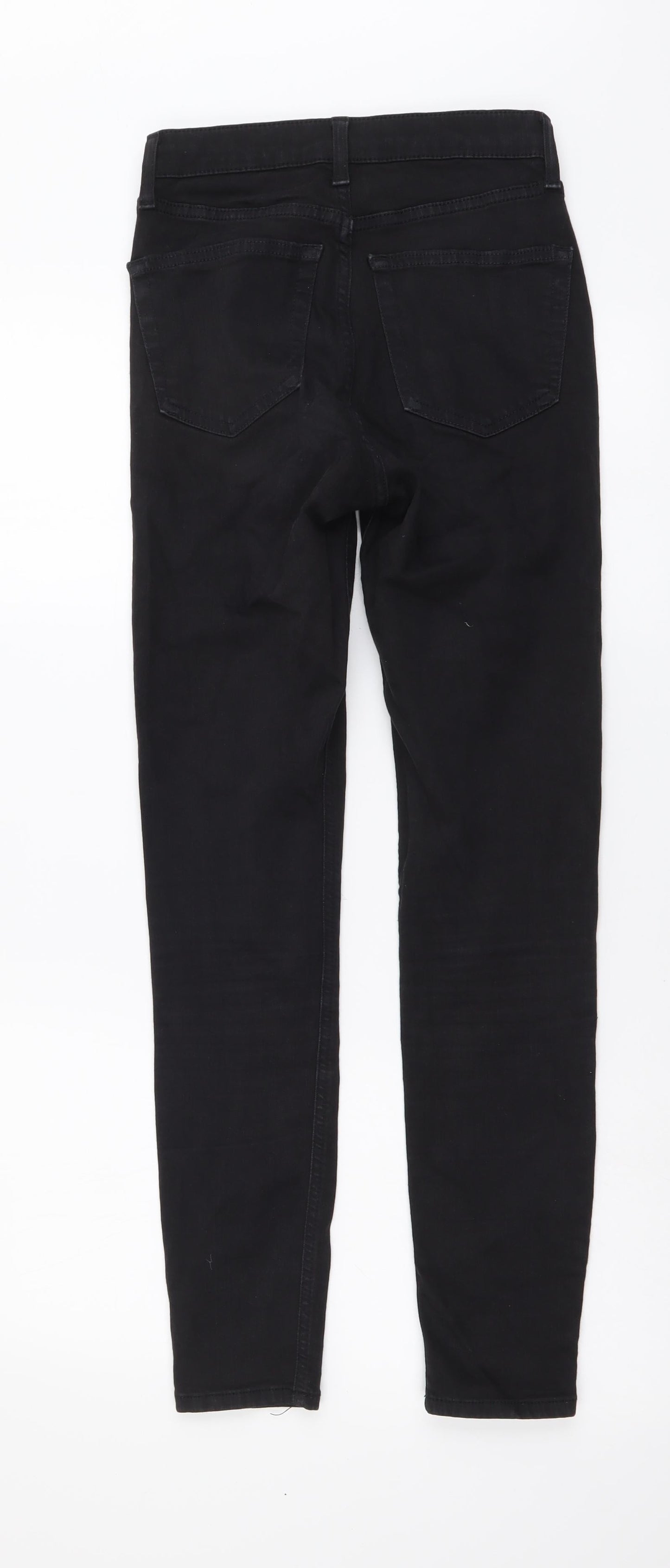 Topshop Womens Grey Cotton Skinny Jeans Size 26 in L32 in Regular Button