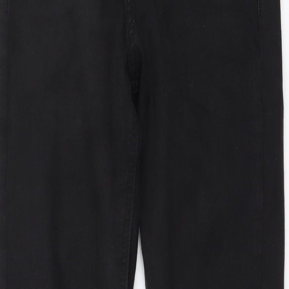 Topshop Womens Grey Cotton Skinny Jeans Size 26 in L32 in Regular Button