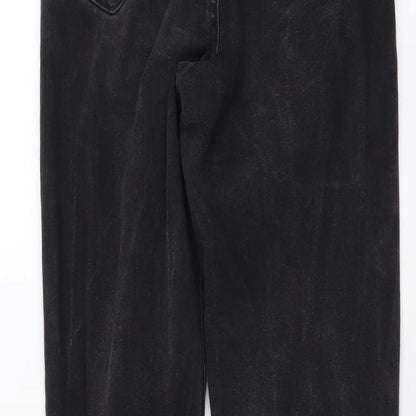 Denim & Co. Womens Black Cotton Skinny Jeans Size 10 L28 in Regular Button