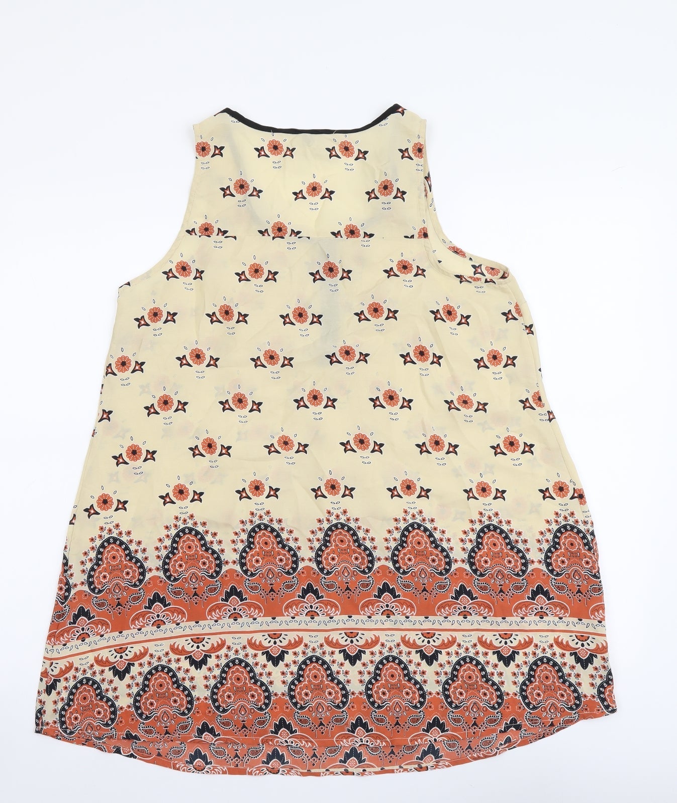 Womens UK Size 8 River Island Multicoloured Basic Tank