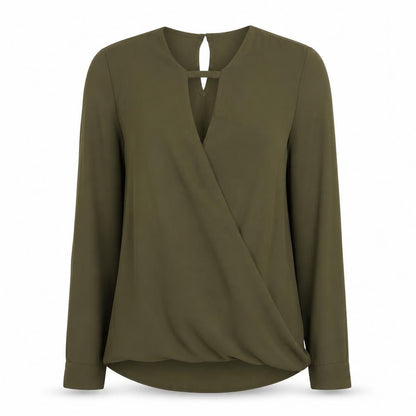 Womens UK Size 8 New Look Green Basic Blouse