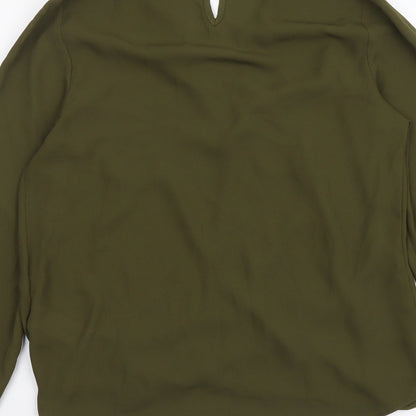 Womens UK Size 8 New Look Green Basic Blouse