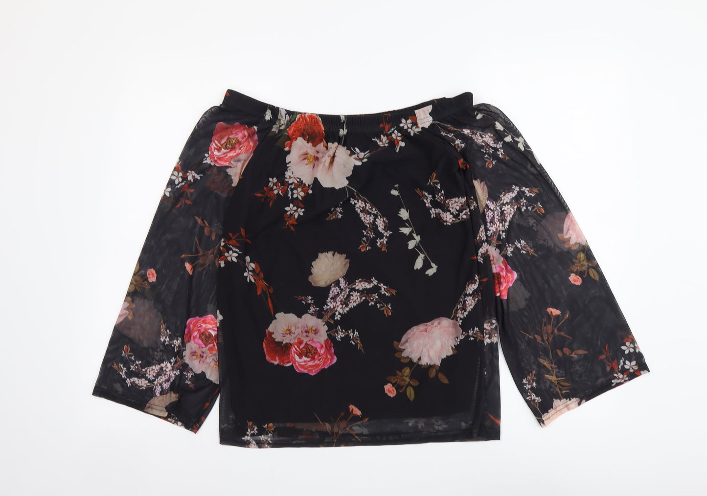 Womens UK Size 10 Select Black Basic Blouse