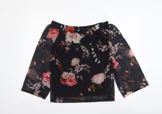 Womens UK Size 10 Select Black Basic Blouse