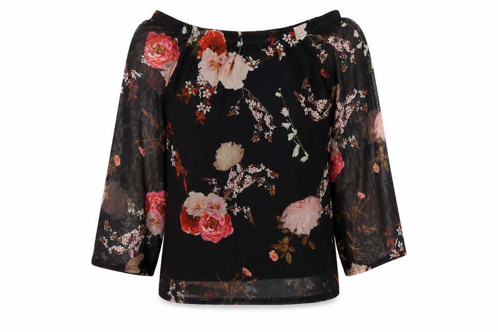 Womens UK Size 10 Select Black Basic Blouse