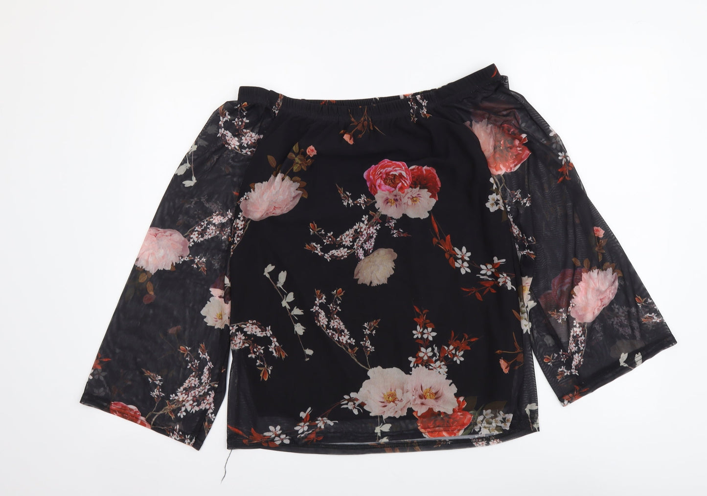 Womens UK Size 10 Select Black Basic Blouse