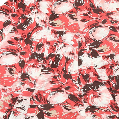 Phase Eight Womens Multicoloured Floral Cotton Flare Skirt Size 8 Zip