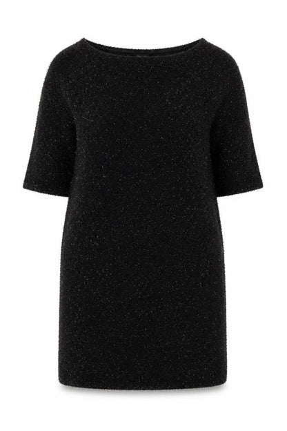 River Island Womens Black Polyester Shift Size 12 Square Neck Pullover