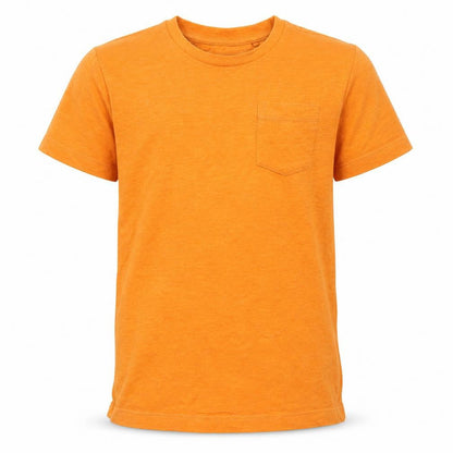 NEXT Boys Orange Cotton Basic T-Shirt Size 5 Years Round Neck Pullover