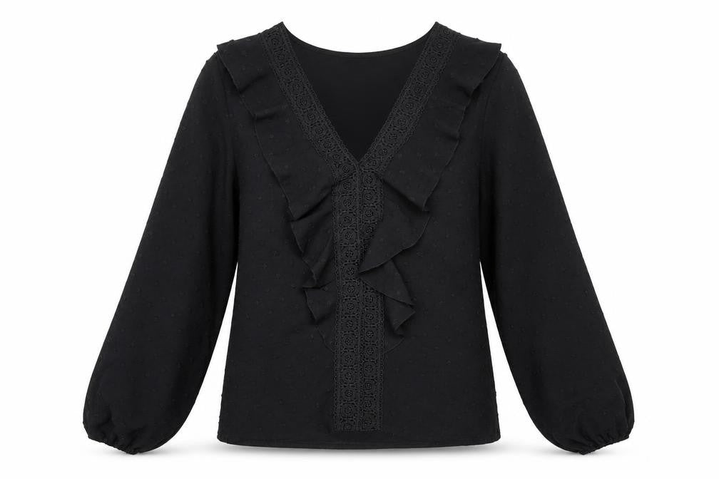Womens UK Size S SheIn Black Basic T-Shirt