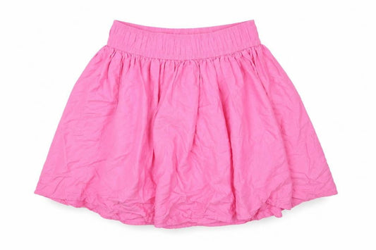 L.O.G.G Girls Pink Viscose Mini Skirt Size 12-13 Years Regular