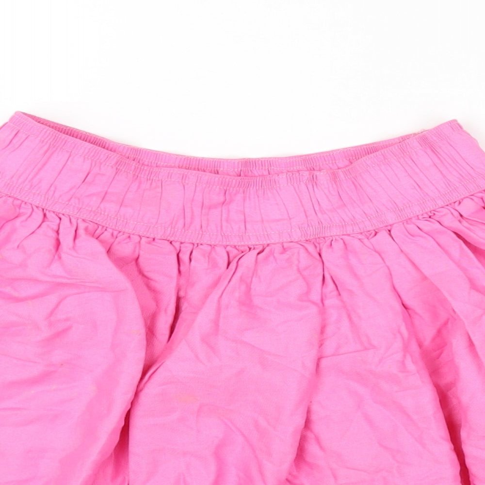 L.O.G.G Girls Pink Viscose Mini Skirt Size 12-13 Years Regular