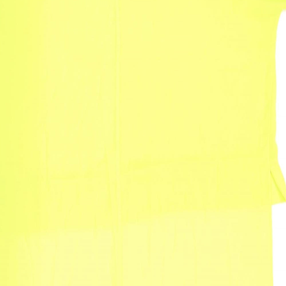 Womens UK Size 14 River Island Yellow Basic Blouse