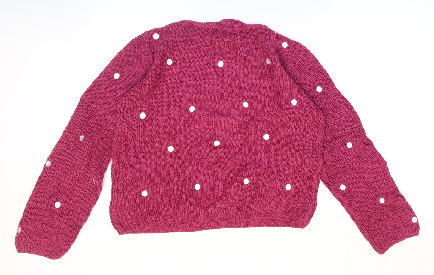Womens UK Size 10 Amara Pink Pullover Jumper