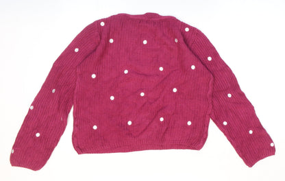 Womens UK Size 10 Amara Pink Pullover Jumper