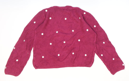 Womens UK Size 10 Amara Pink Pullover Jumper