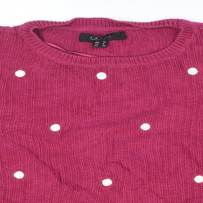 Womens UK Size 10 Amara Pink Pullover Jumper