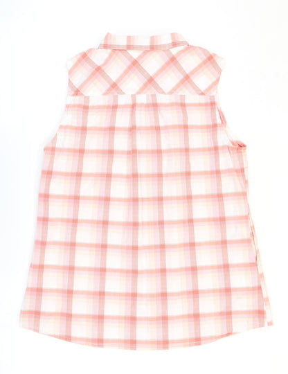 prAna Womens Multicoloured Plaid Cotton Basic Button-Up Size M Collared