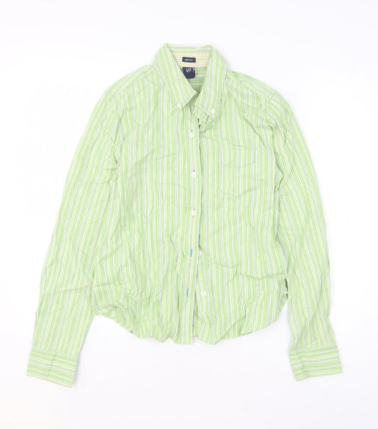 Mens UK Size S Gap Green  Button-Up Long Sleeve Casual Shirt