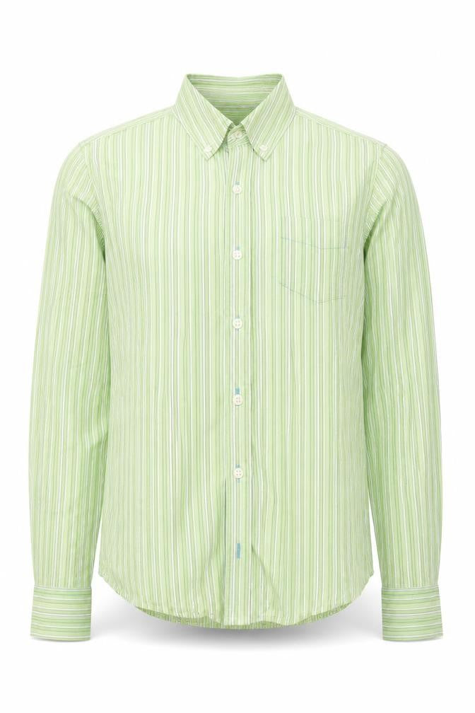 Mens UK Size S Gap Green  Button-Up Long Sleeve Casual Shirt