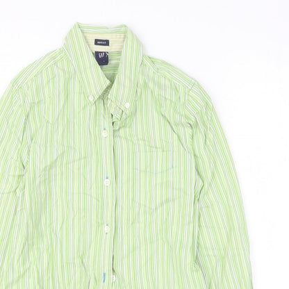 Mens UK Size S Gap Green  Button-Up Long Sleeve Casual Shirt