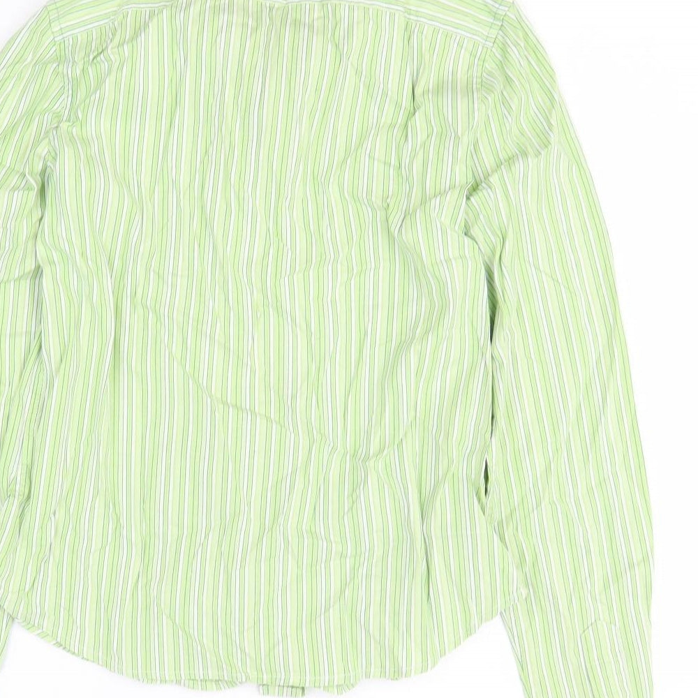 Mens UK Size S Gap Green  Button-Up Long Sleeve Casual Shirt