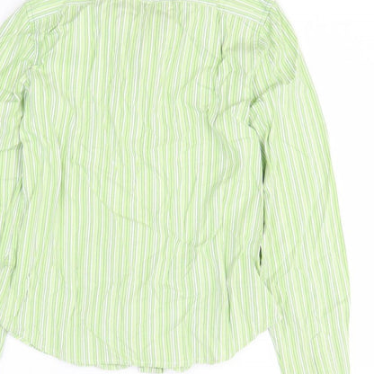 Mens UK Size S Gap Green  Button-Up Long Sleeve Casual Shirt