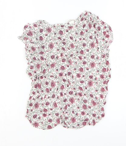 Womens UK Size 8 H&M Multicoloured Basic Blouse