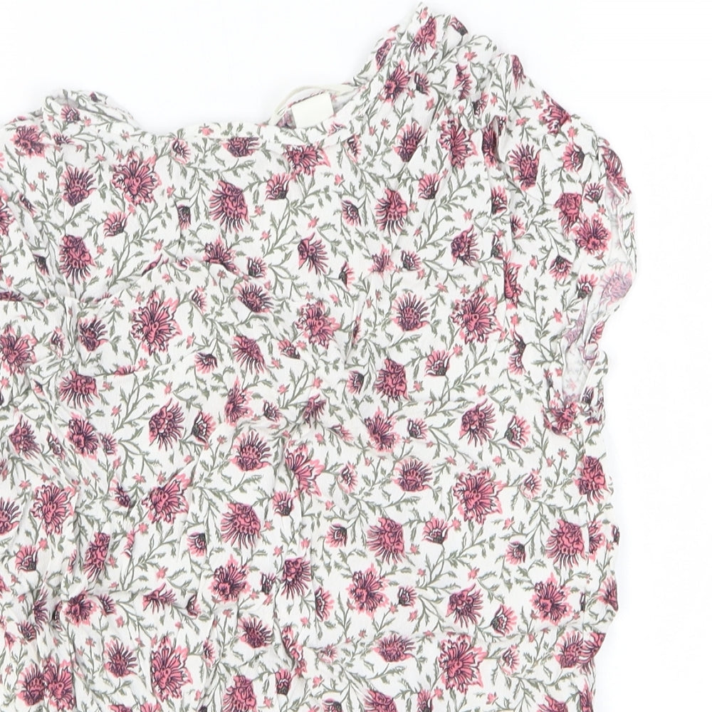 Womens UK Size 8 H&M Multicoloured Basic Blouse