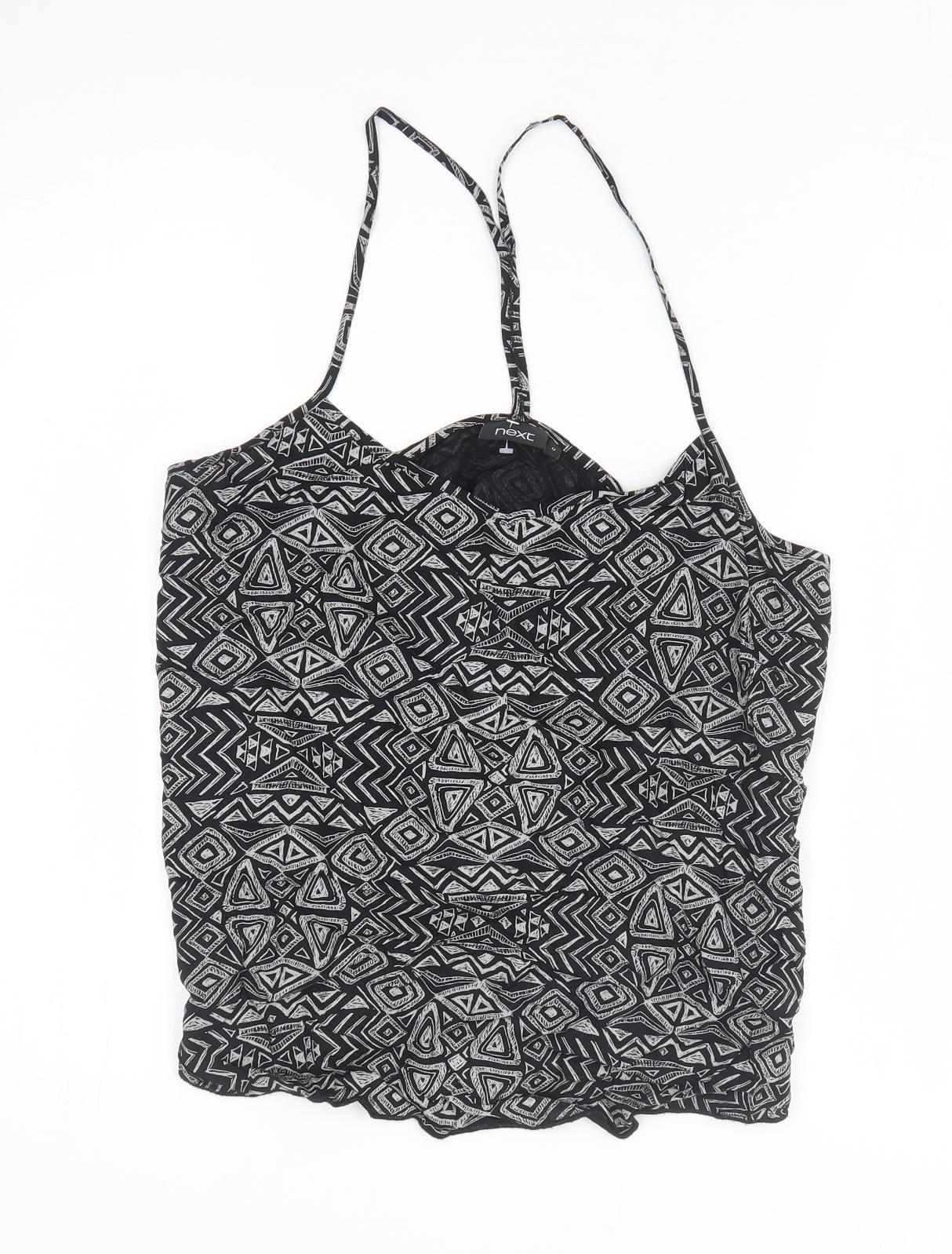 Womens UK Size 12 NEXT Black Basic T-Shirt