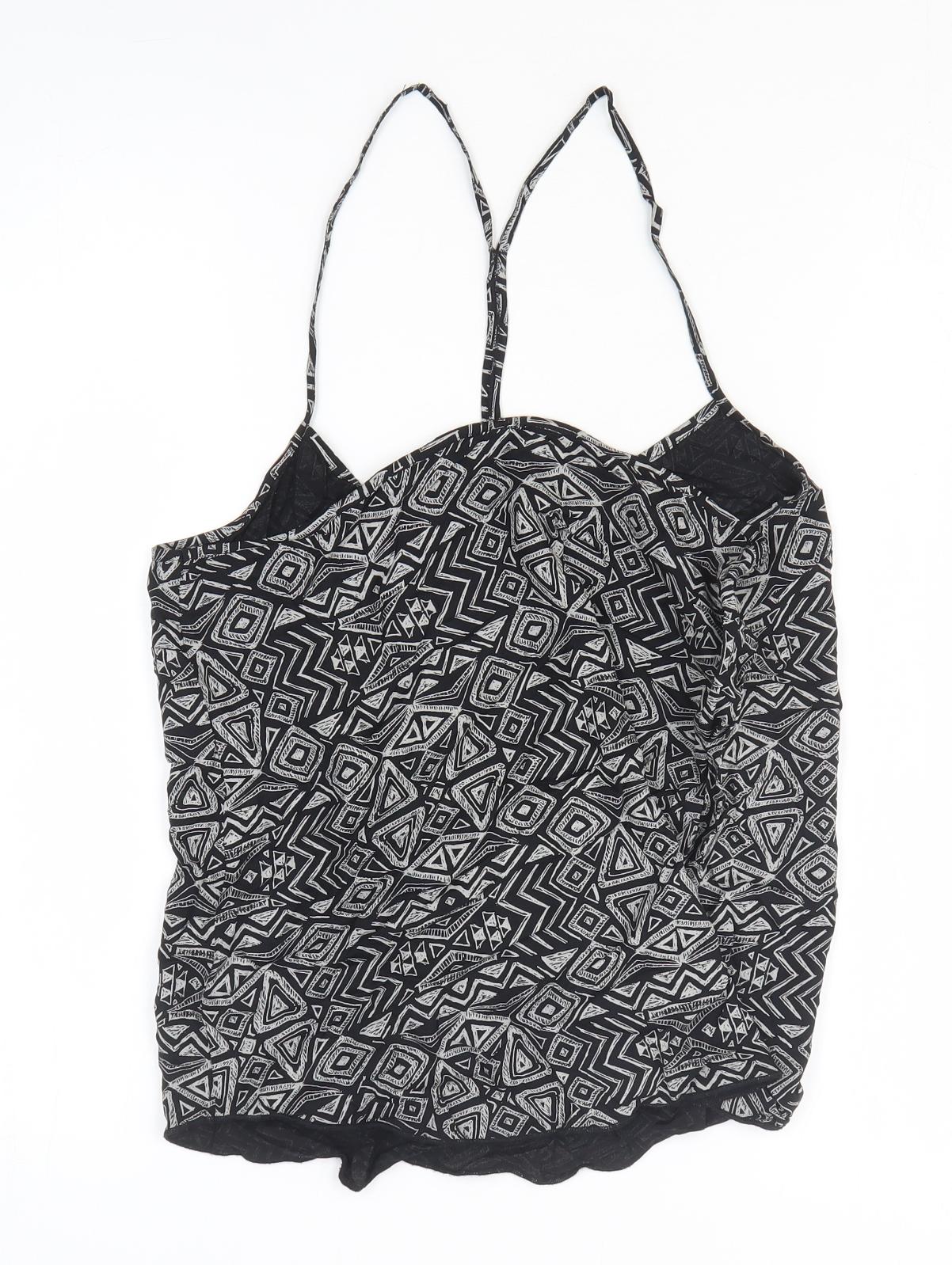 Womens UK Size 12 NEXT Black Basic T-Shirt