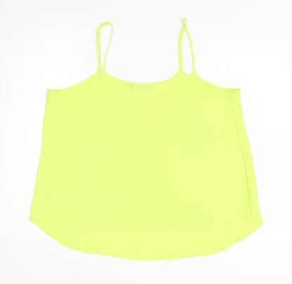 Womens UK Size 16 Dorothy Perkins Yellow Basic Tank
