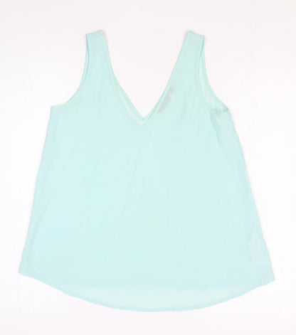 Womens UK Size 8 Dorothy Perkins Blue Basic Tank