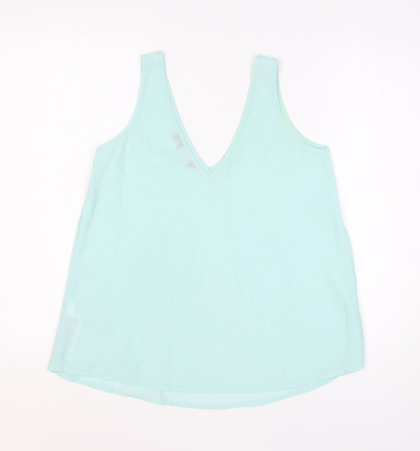 Womens UK Size 8 Dorothy Perkins Blue Basic Tank