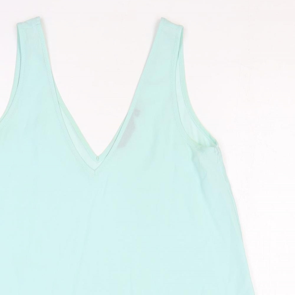 Womens UK Size 8 Dorothy Perkins Blue Basic Tank