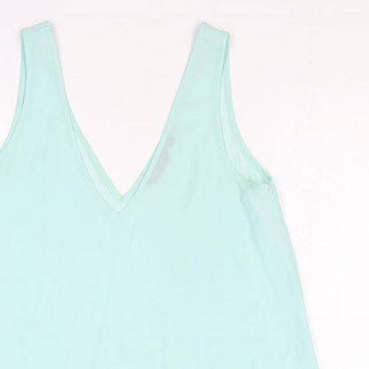 Womens UK Size 8 Dorothy Perkins Blue Basic Tank