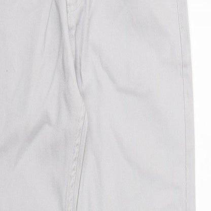 Denim & Co. Womens Grey Cotton Skinny Jeans Size 10 L32 in Slim Zip