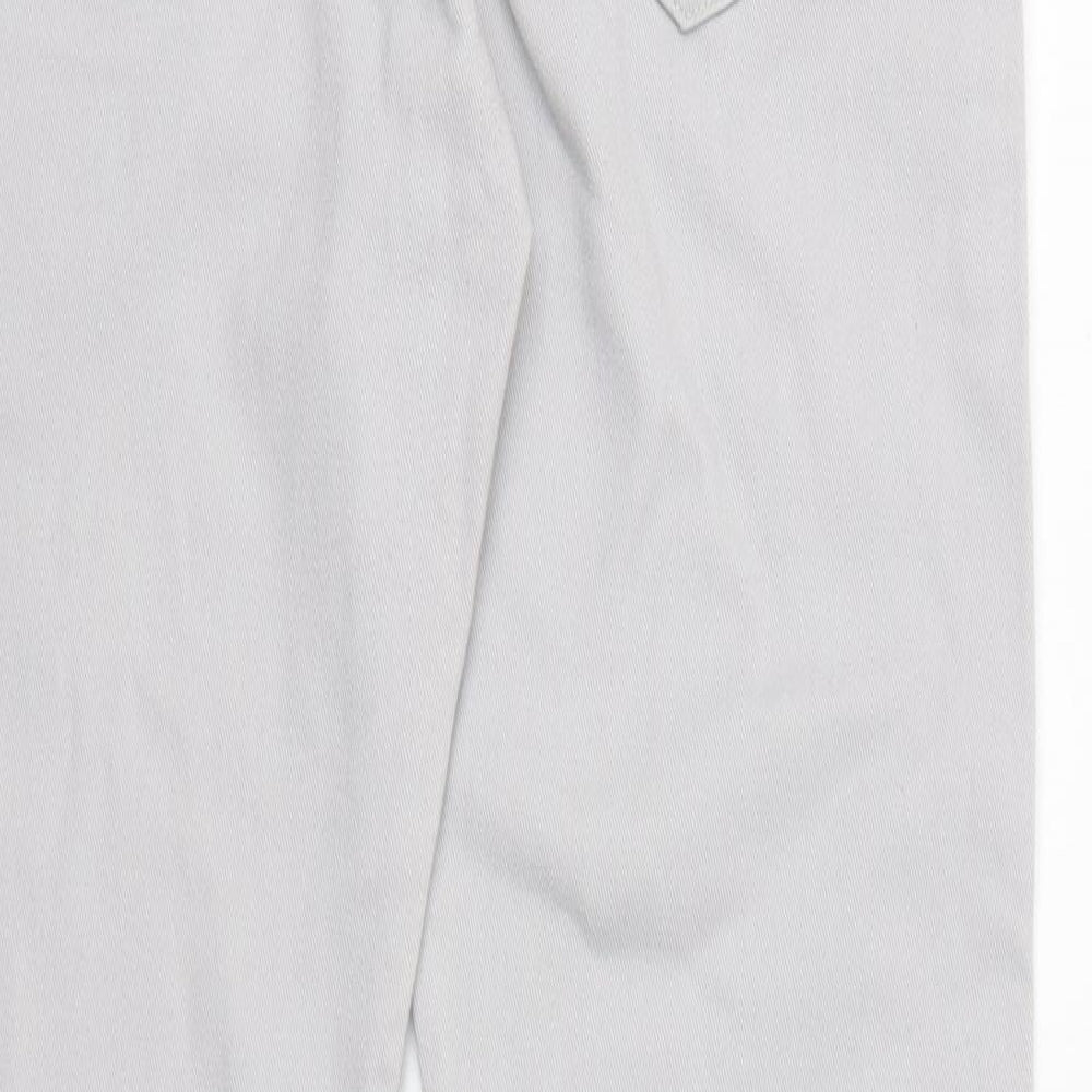 Denim & Co. Womens Grey Cotton Skinny Jeans Size 10 L32 in Slim Zip