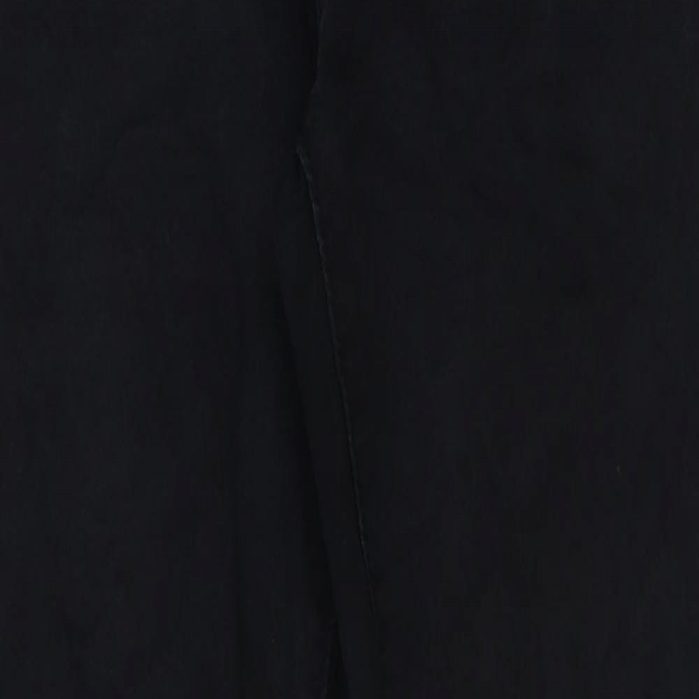 Preworn Mens Black Cotton Trousers Size S L29 in Regular