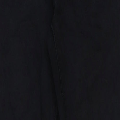 Preworn Mens Black Cotton Trousers Size S L29 in Regular