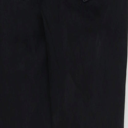 Preworn Mens Black Cotton Trousers Size S L29 in Regular