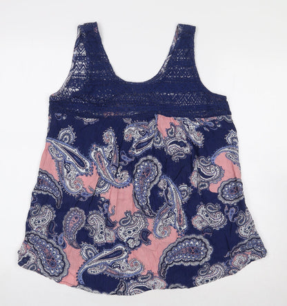 Womens UK Size 12 Principles Blue Basic Tank