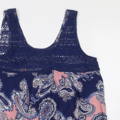 Womens UK Size 12 Principles Blue Basic Tank