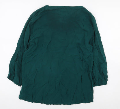 Womens UK Size XS Gap Green Basic Blouse