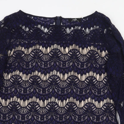 Womens UK Size 16 Wallis Blue Basic Blouse