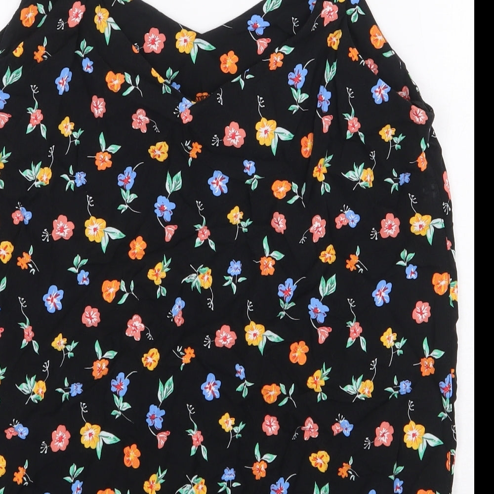 Womens UK Size 10 M&Co Black Basic Blouse