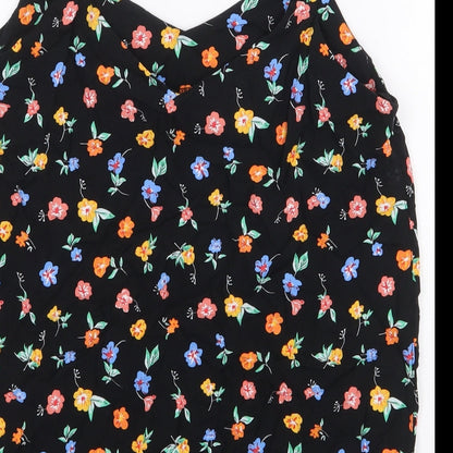 Womens UK Size 10 M&Co Black Basic Blouse