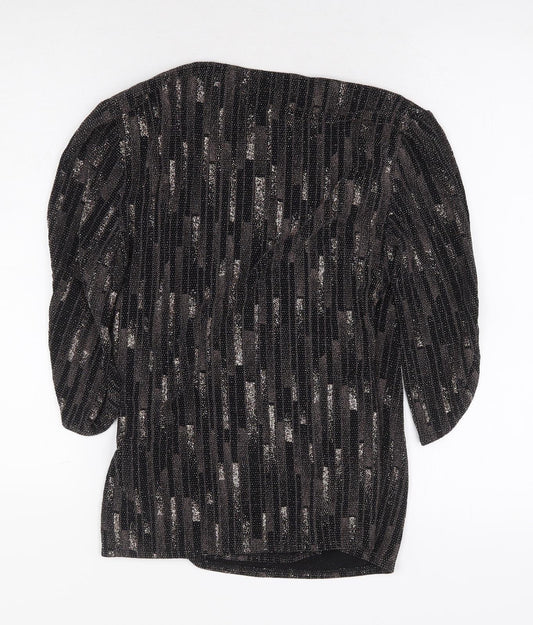 Womens UK Size 10 Principles Brown Basic Blouse