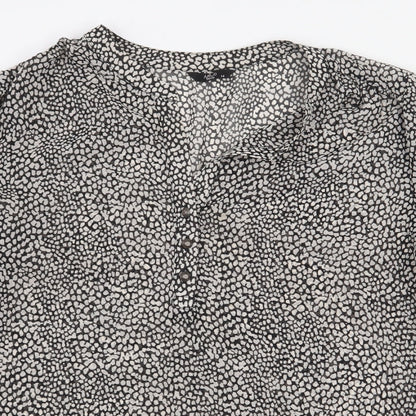 Womens UK Size 14 M&Co Grey Basic Blouse